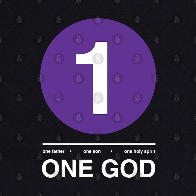 ONE GOD-PURPLE by God Given apparel